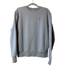 Fila Ladies French Terry Long Sleeve Crewneck Sweatshirt BLUE FOG w/Pockets Sz M