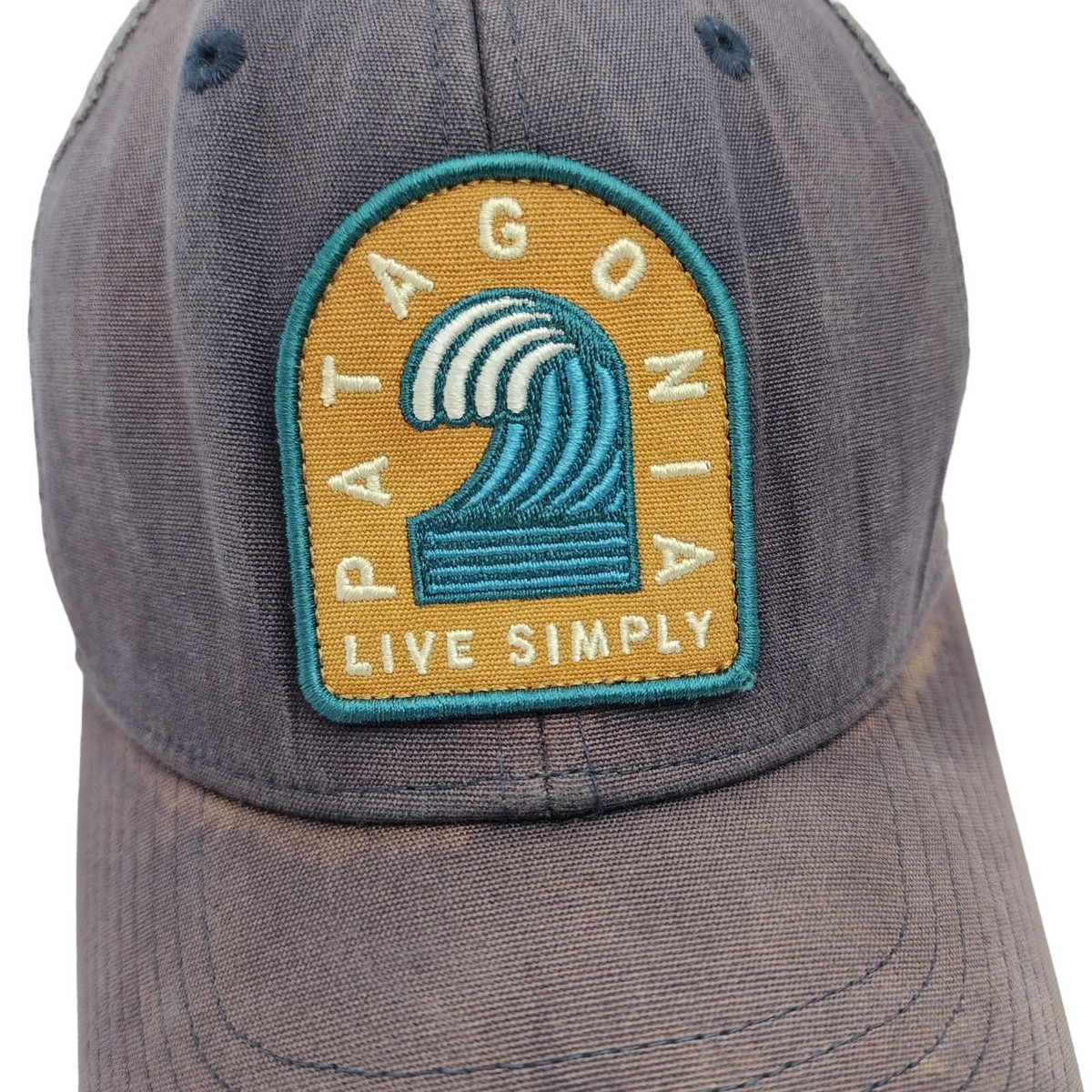 Patagonia Live Simply Breaker Badge Trucker Hat Snapback Cap Mesh
