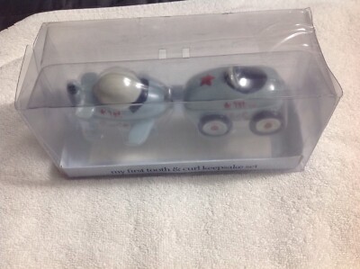 My First Tooth & Curl Keepsake Set. AD Sutton & Sons '' Plane and Car'' Very Cute!