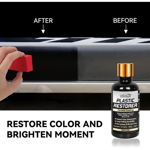 Plastic Restorer for Cars, Reliable Back to Black Trim Restore, Ceramic Trim Coa - Picture 3 of 7