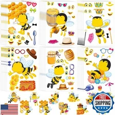 36 Sets Bee Craft Stickers for Kids Stickers Bulletin Board Classroom Bees De
