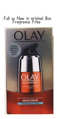 Olay REGENERIST Micro Sculpting Serum Fragrance Advance Anti-Age Full Sz New Box