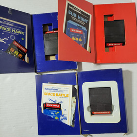 Mattel Intellivision Game Lot of 10 Games Boxes Some Overlays Instructions READ