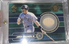 Pacific 2001 Private Stock Jay Buhner Game-Used Gear Bat Seattle Mariners #155
