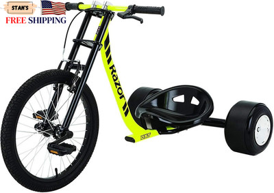 DXT Drift Trike Yellow One Size FREE SHIPPING ONLY USA ......