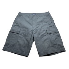 Levi Strauss Co Mens Ripstop Cargo Shorts Size 36 Gray Utility Casual Workwear