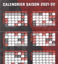 2021-22 Drummondville Voltigeurs Poster Schedule Vaillancout QMJHL