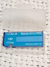 Sandisk 512 MB MemoryStick Pro (SDMSV-512-A10) Blue in snap lock case