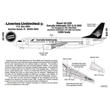 Liveries Unlimited Garuda Indonesia 737-3/4/5...