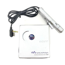 SONY MZ-E35 Silver MD Walkman Portable Audio Player  Headphones Japan S12KIY