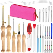 Punch Needle kit for Beginners, Adjustable Punch Needle Embroidery Kit for Ad...