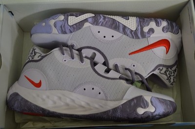 Nike Men's Low Top Lace-Up Athletic Sneakers Abstract Gray Purple Red Green