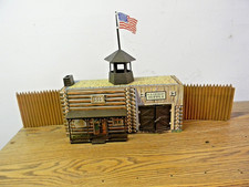 Marx Fort Apache Stable mint Playset Tin Litho 1/32nd April.. Listing 