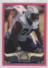 2013 Topps Chrome BCA Pink Refractor 370/399 DJ Fluker #134 z6b