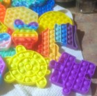 Lot of Rainbow Pop It Fidget Tactile Sensory Toys Assorted Shapes — photo 4