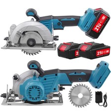Akku Handkreiss&auml;ge Kreiss&auml;ge B&uuml;rstenlos Mit 2x Akku und Ladeger&auml;t 125mm 21 Volt