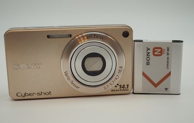 SONY Cyber-Shot DSC-W350 Digitalkamera 4x optischer Zoom 14,1MP silber #610