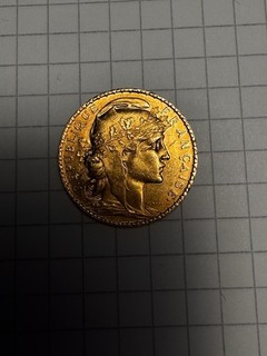 MDS FRANKREICH 20 FRANCS 1901 "MARIANNE GALLISCHER HAHN" GOLD #36