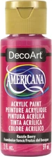 DecoArt Americana Acrylic Paint 2oz-Razzle Berry - Semi-Opaque