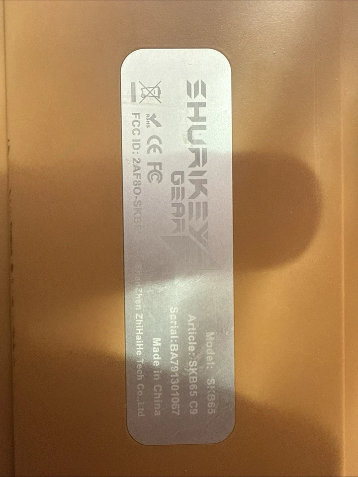 Shurikey Gear Keyboard Desert Tan LED Back Lights Adjustable Sold Out New Rare L Foto 2 de 3