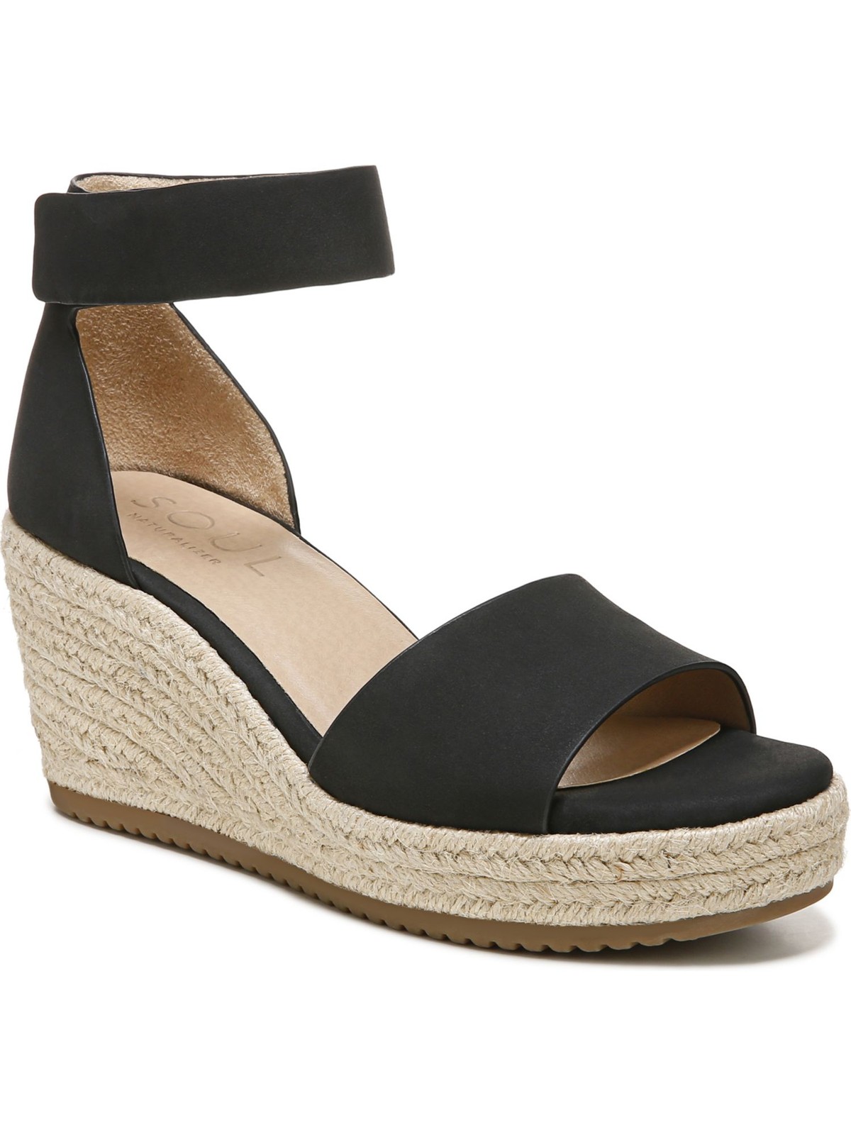 Женские эспадрильи SOUL BY NATURALIZER черного цвета на платформе и танкетке Oakley 11 М