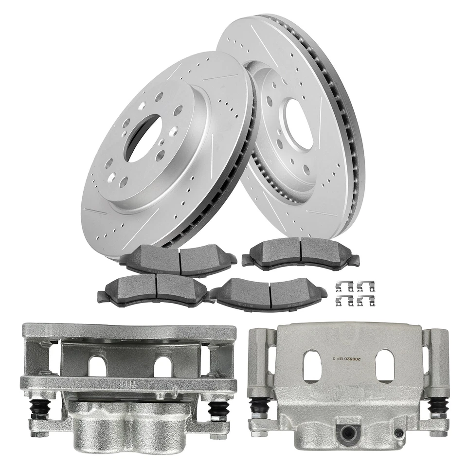 Front Brake Calipers Rotors and Ceramic Pads For 2007-2008 CADILLAC ESCALADE?ESV - Изображение 3 из 4