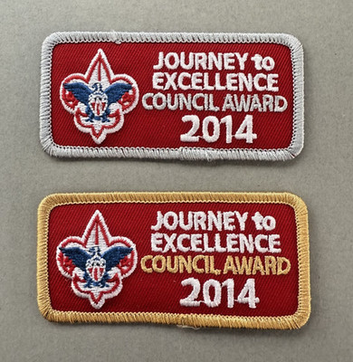 BSA Boy Scout 2014 Council Journey to Excellence Awards Silver & Gold [Lot 3]