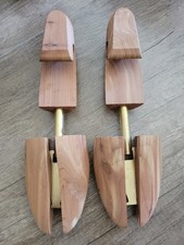 Vintage Wooden Shoe Shaper Stretcher Made USA Cedar Sz 10 Nordstrom Shoe Care