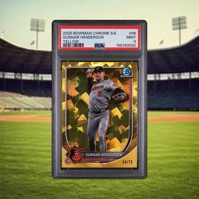 2025 BOWMAN CHROME SAPPHIRE EDITION | YELLOW [#34/75]GUNNAR HENDERSON 96