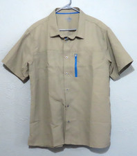 UV Skinz UPF 50 Men's Large Button Up Sunwear Short Sleeve Shirt NWT