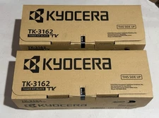 Lot of 2 - Genuine Kyocera TK-3162 Black Toner Cartridge - New