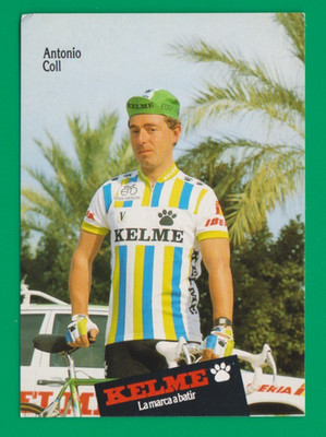 CYCLING cycling card ANTONIO COLL team KELME 1988