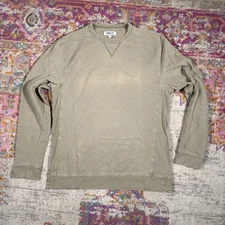 Crown And Ivy Green Sweatshirt V Stitch Size Large Casual 