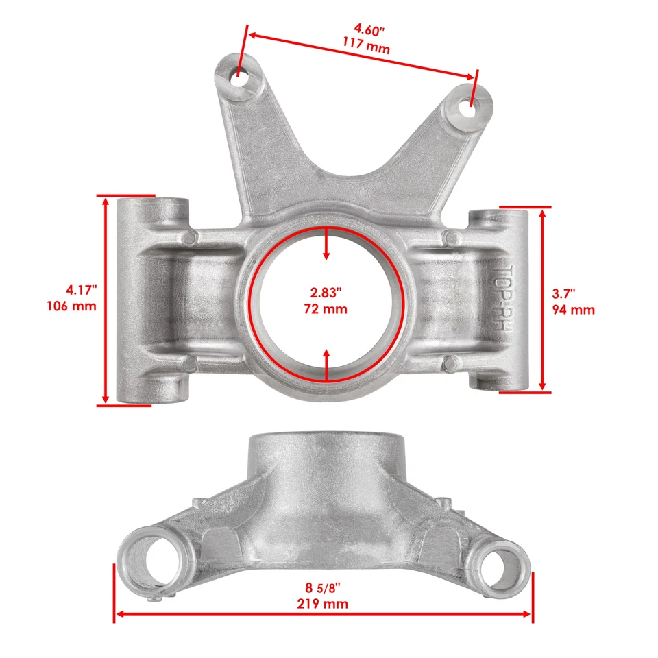 Rear Left & Right Knuckle For Polaris Sportsman 850 2010-2021 bearing Carrier - Image 3 of 4