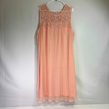 NWT Lane Bryant Pink Lace Sleeveless Dress Size 14/16 OO0783