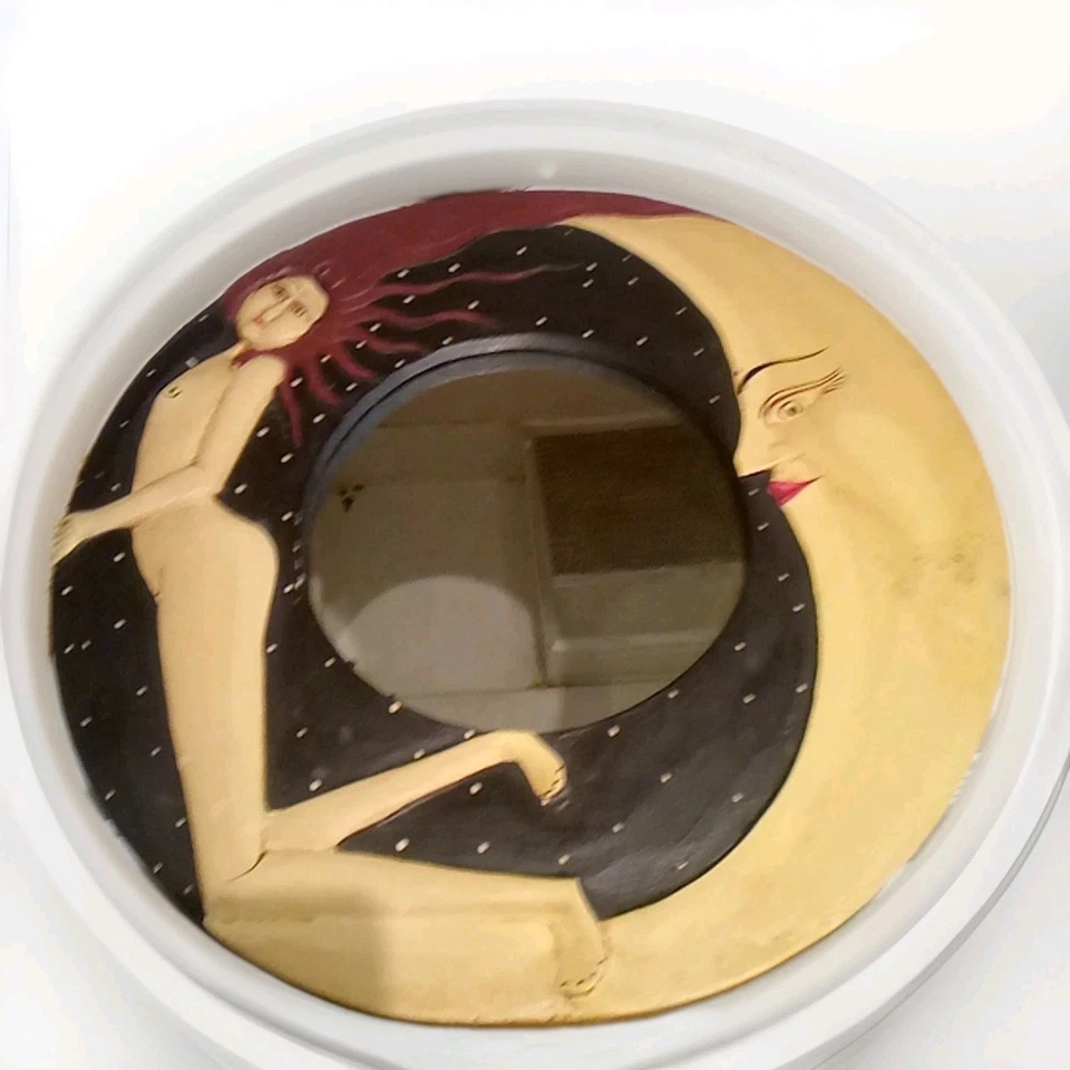 Espejo Circular Going Back To Me Already Vintage Moon Woman Foto 4 de 4