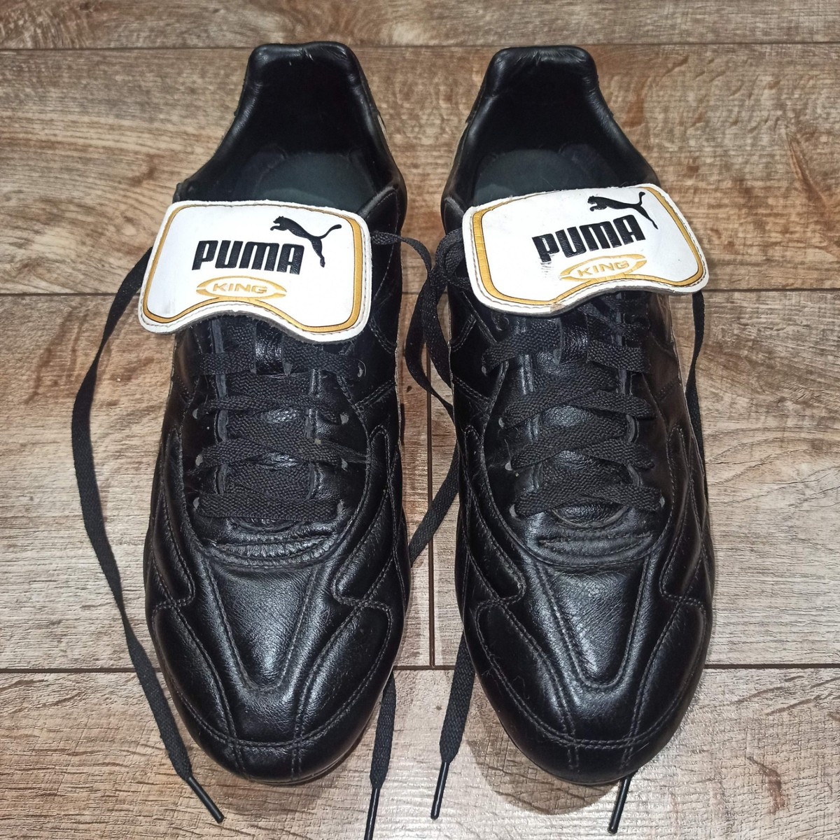 PUMA KING サッカーシューズ ブラック 27.5 PUMA KING 21 IT Indoor Soccer Football Futsal Men's Black Leather
