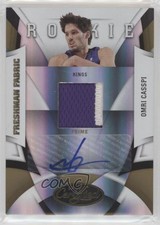 2009 Certified Freshman Fabric Signatures Mirror Gold 24/25 Omri Casspi #190 oh4