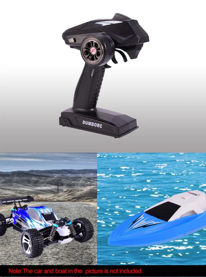 DUMBORC X4 4CH 2.4G RC Radio Control Transmitter P6F Receiver for RC Car Boat - Image 3 of 4