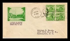 DR JIM STAMPS US COVER CENTURY OF PROGRESS CHICAGO FDC SCOTT 728 BLOCK OF 4