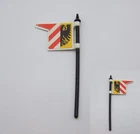 Playmobil (L3121) Middle Ages - Vintage Matte Black Castle Tower Flag 3450 Damaged