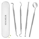 Dental Tools, Professional Plaque Remover Teeth Cleaning Tool Kit, Stainless .