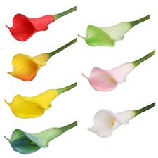 Beautiful White and Yellow Latex Calla Lily Bundle for Special Occasions