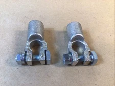 Positive & Negative 4/0 AWG Straight Barrel Top Post Battery Terminal Cable Ends