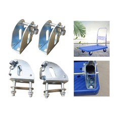 Carro de mano plegable base bisagra plataforma camión pasamanos base para plegable