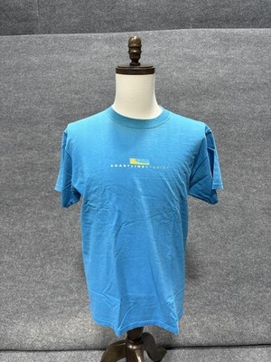 Coastline Studios Shirt Mens Large Blue Logo Graphic T-Shirt Tee Top Casual