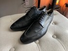 SANTONI Breden Black Moc Toe Derby Sz. 8 D - Made in Italy Super Prime — photo 1