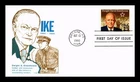 DR JIM STAMPS US COVER PRESIDENT DWIGHT D EISENHOWER FDC GAMM CACHET