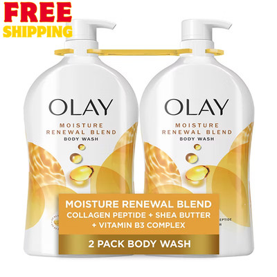 Olay Moisture Renewal Blend Body Wash, 2 Pack, 35 fl oz Bottles