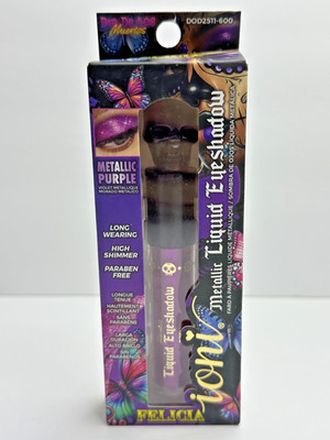 Ioni Felicia Metallic Purple eye shadow liquid Dia De Los Muertos Shimmer